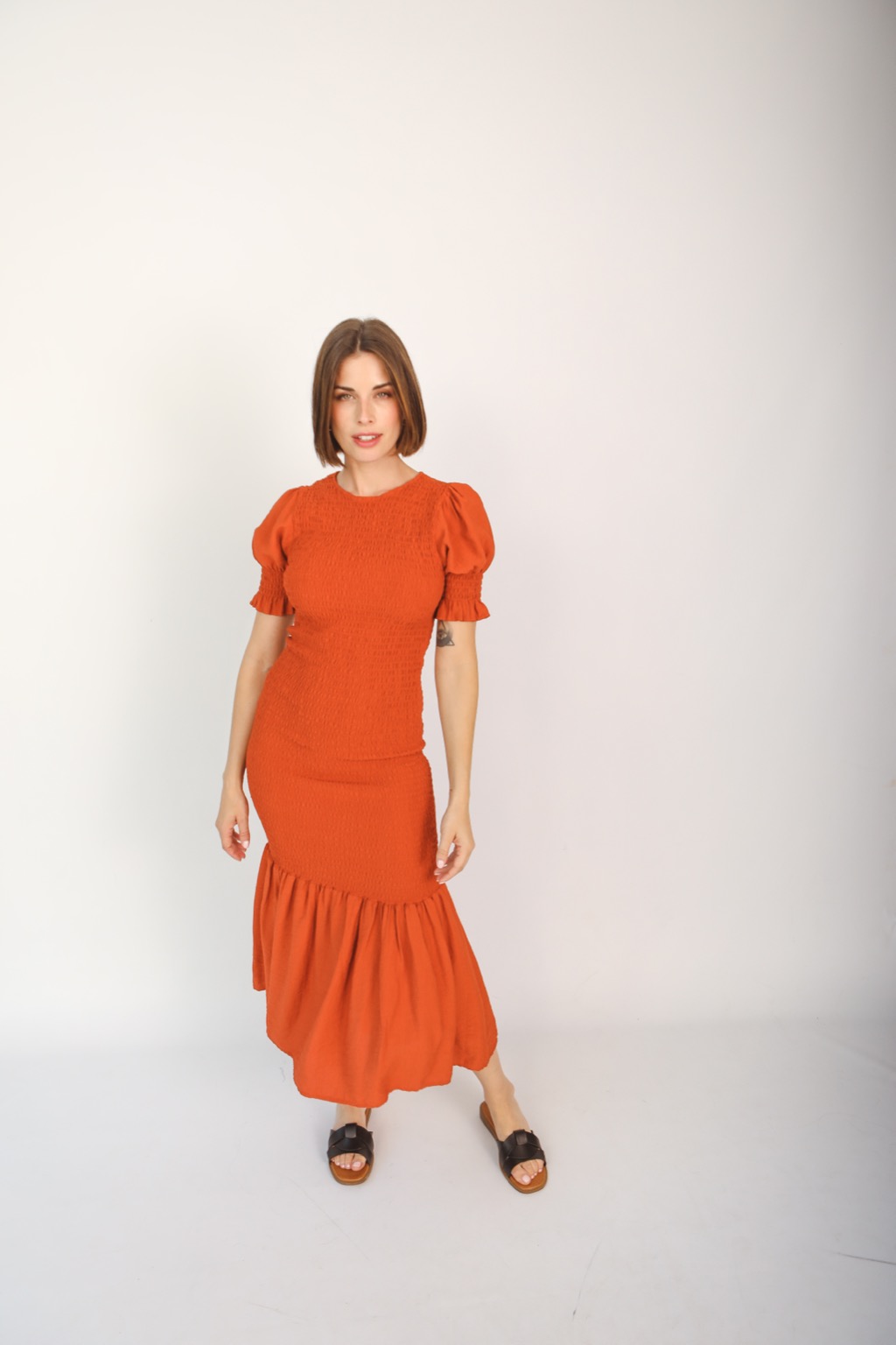 Vestido Thira Teja - Imagen 3