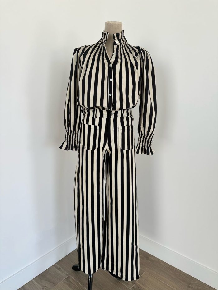 Pantalón Rayas Crudo/Negro (Quedan pocas unidades)