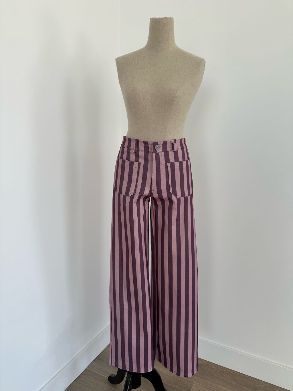 Pantalón Rayas Rosa/Malva (Última Unidad) - Imagen 2