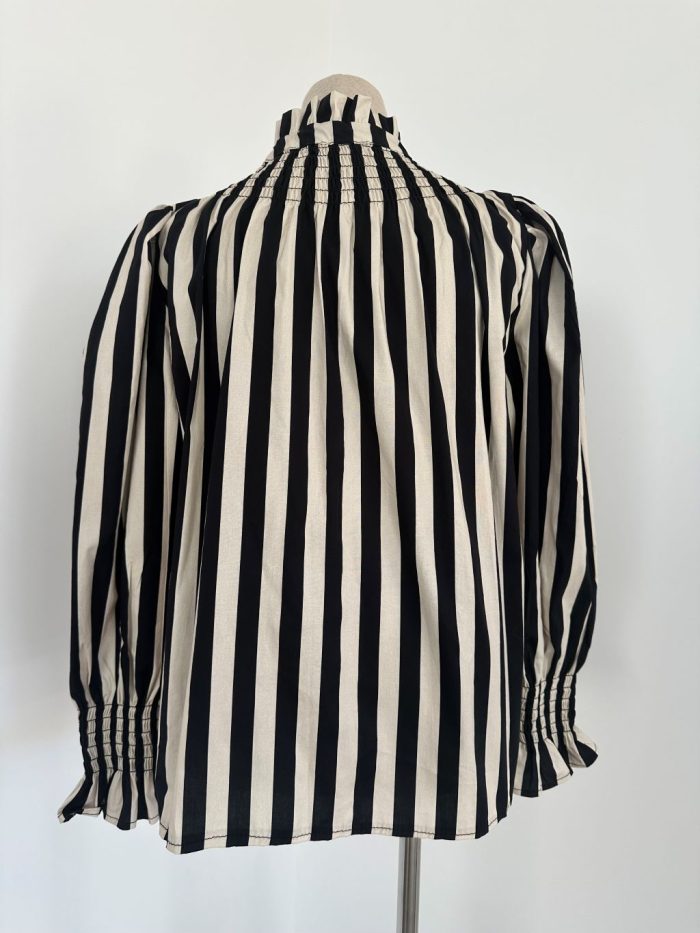 Camisa Rayas Crudo/Negro - Imagen 4