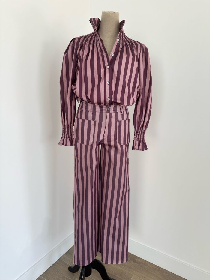 Camisa Rayas Rosa/Malva (Quedan pocas unidades) - Imagen 2