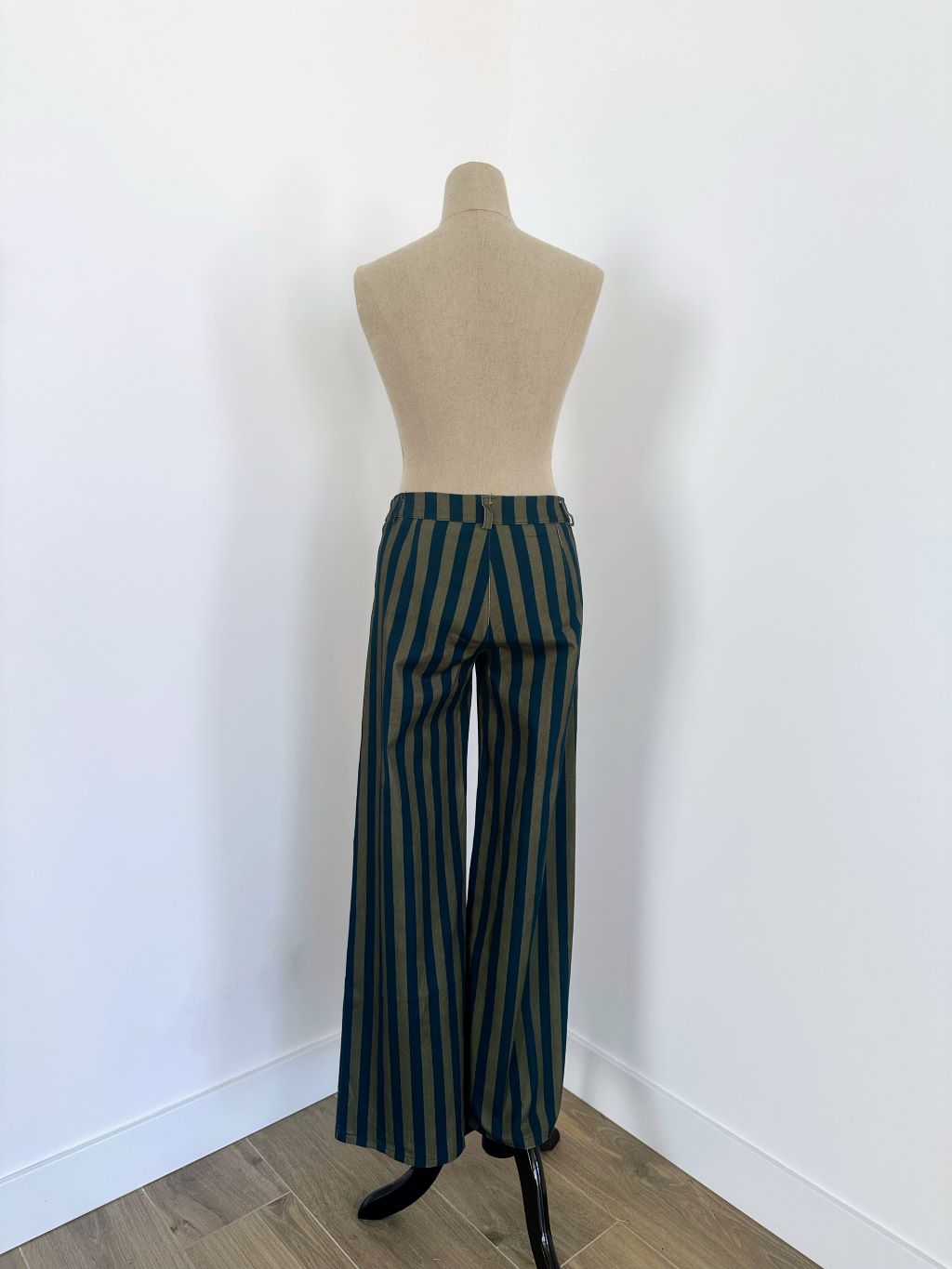 Pantalón Rayas Azul/Kaki - Imagen 3