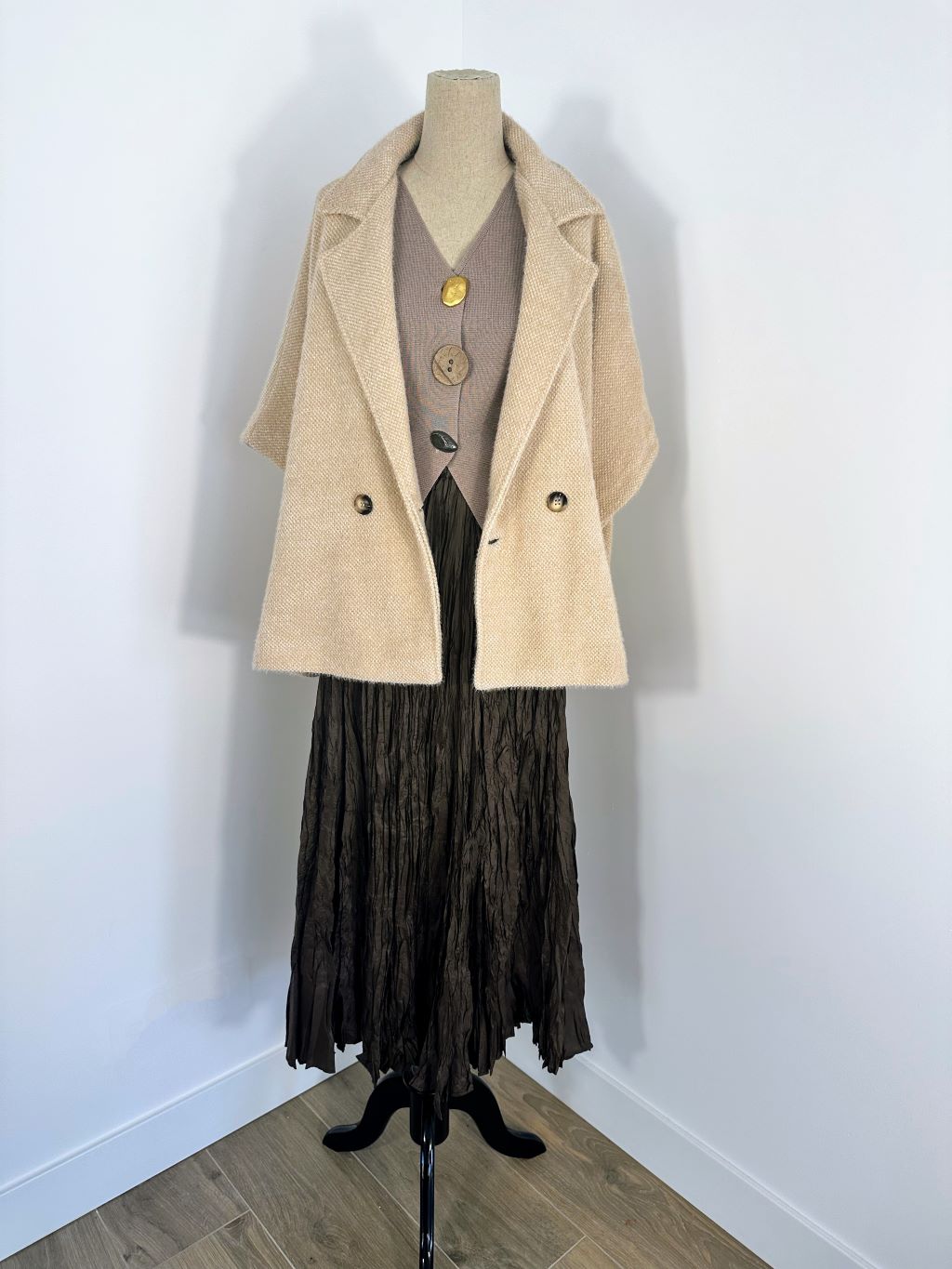 Falda Plisada Chocolate - Imagen 2