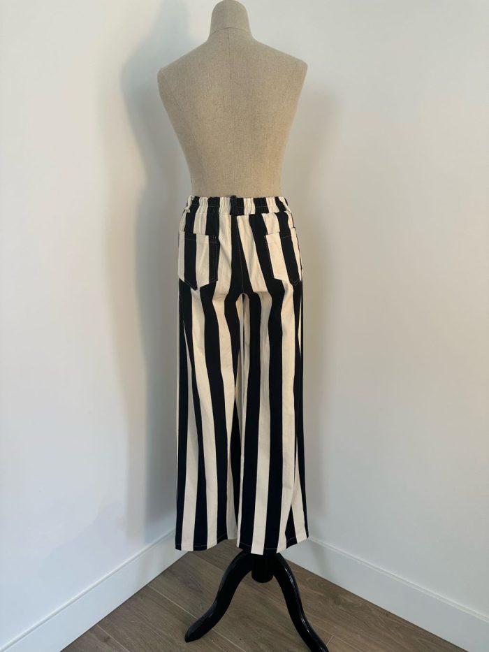 Pantalón Cartes Negro/Crudo - Imagen 5
