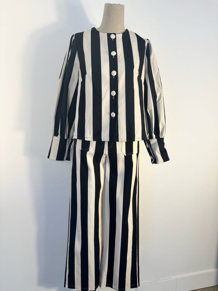 Chaqueta Cartes Negro/Crudo - Imagen 2