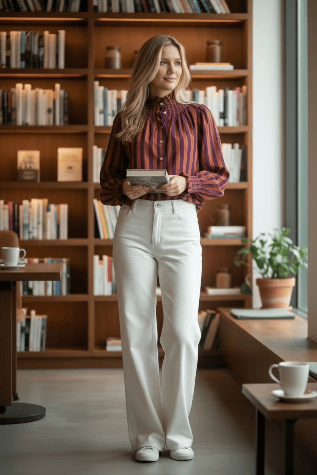 Jeans Blanco con Estrellas - Imagen 3