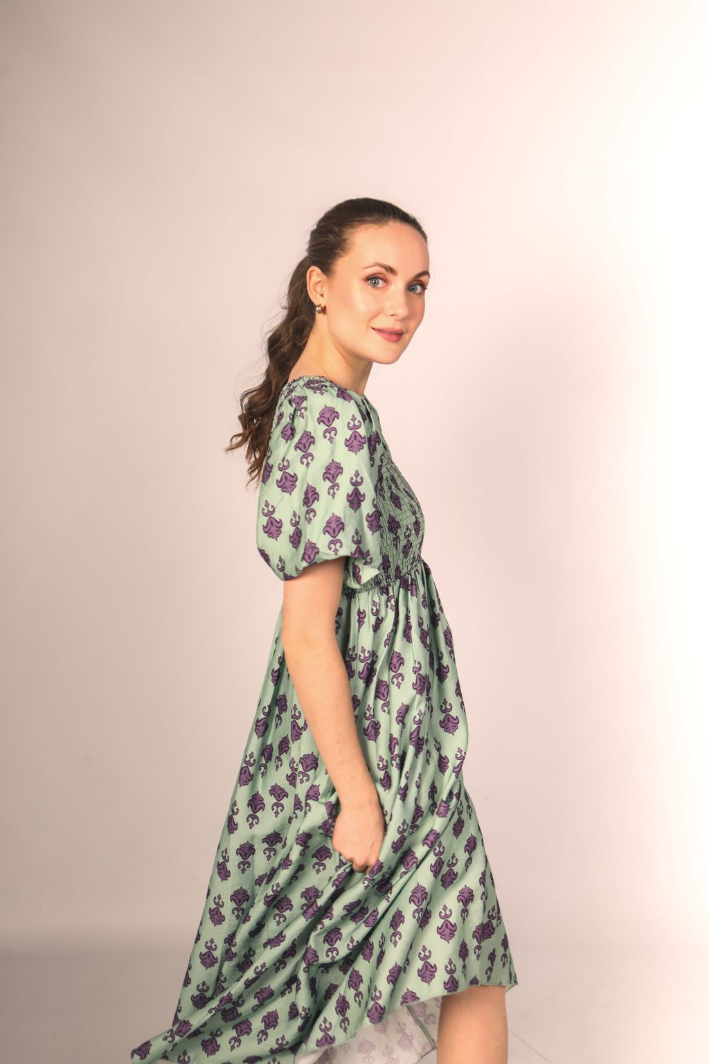 Vestido Fabiola Verde Agua